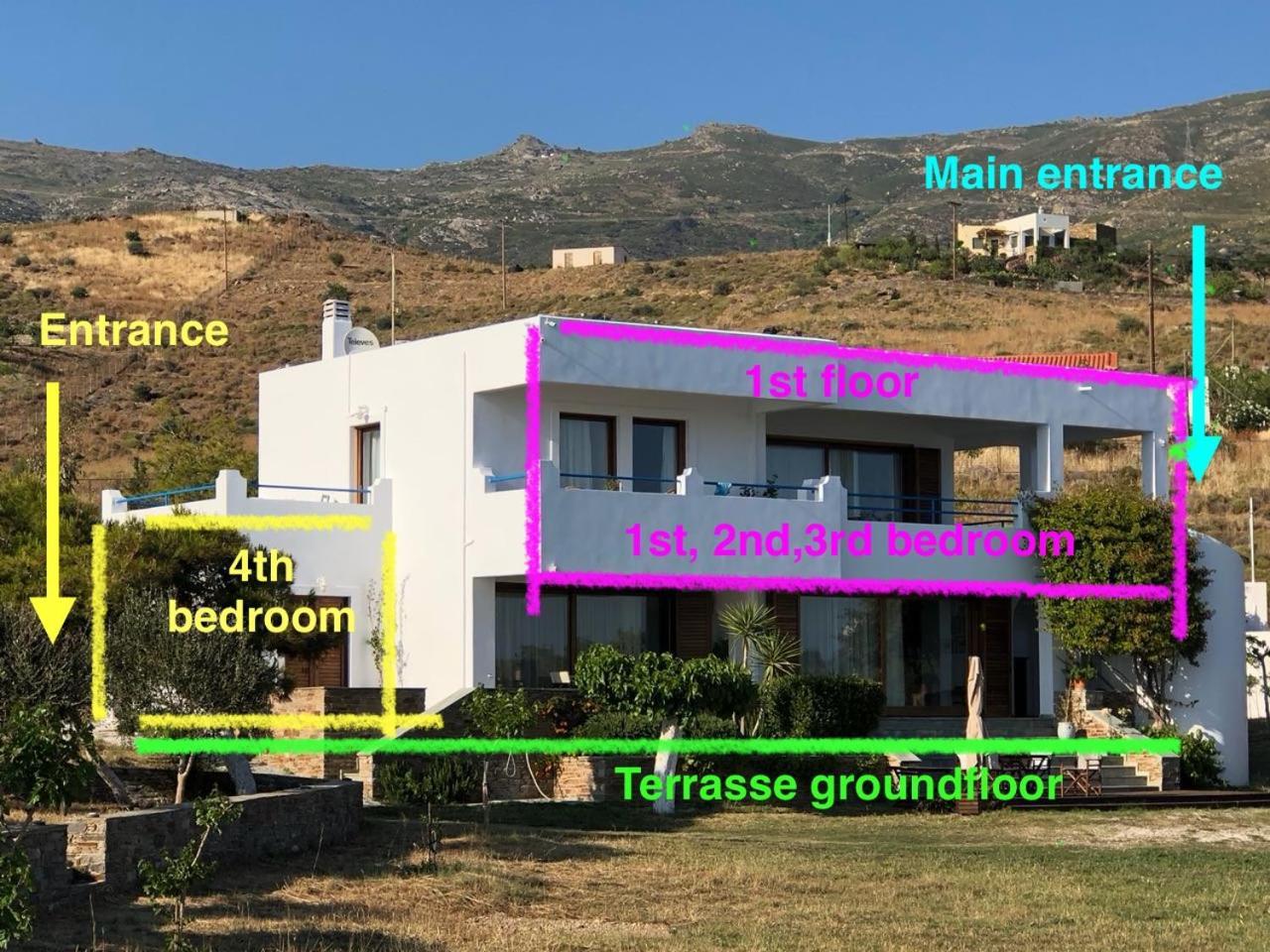 Beach House Set In A Beautiful Bay Karystos  Exterior photo